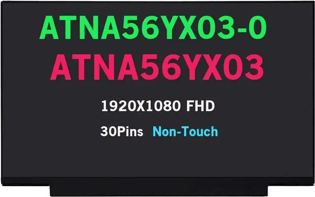 Main image of NUOLAISUN Screen Replacement 15.6in ATNA56YX03 ATNA56YX03-0 EDP 30Pins 1920×1080 AM-OLED Glossy Compatible with ASUS VivoBook Pro 15 AM-OLED M3500 M3500QC M6500 K3500 X1505 (Non-Touch)