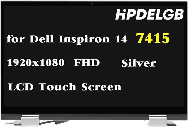 Alt view image 2 of 3 - NUOLAISUN Replacement for Dell Inspiron 5410 7415 2-in-1 P147G P147G002 DP/N DC1RR KRCDD FHD 1920x1080 14.0" LCD Screen Digitizer Display Assembly Silver