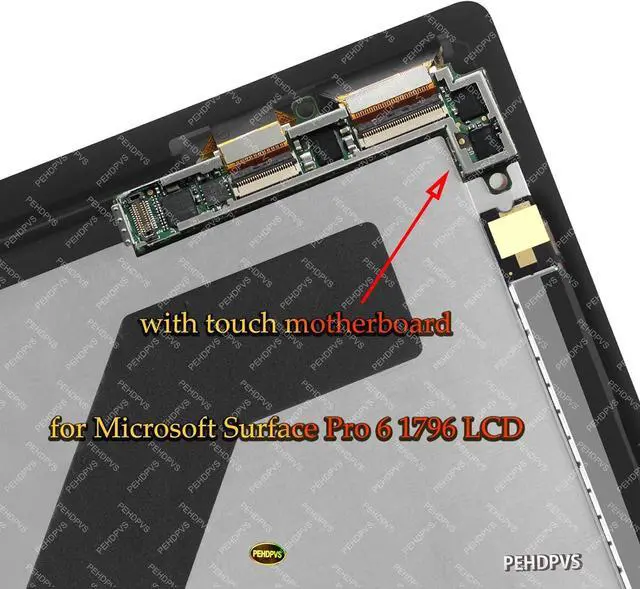 Alt view image 3 of 3 - for Microsoft Surface Pro 6 1807 1809 (2018) Screen Replacement for Surface Pro 6 LCD Display LP123WQ1 6870S-2403A Digitizer 2736x1824 12.3 inch LED Display Touch Screen Digitizer Assembly
