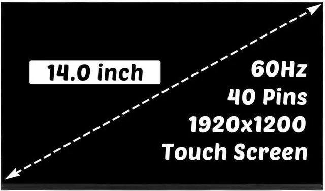 Main image of Replacement for HP Zbook Firefly 14 G7 G8 LCD Screen for Elitebook 640 645 G9 G10 / 840 845 G7 G8 1920x1200 14.0 inch 40 Pins 60HZ LED Screen Display Digitizer Panel (for Touch Screen Only)