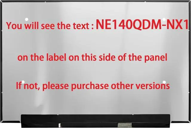 Alt view image 2 of 2 - 18010-14090500 14.0" Screen Replacement for Asus ROG Zephyrus G14 GA402 GA402X GA402XV GA402XI GA402R GA402RJ GA402RK TL140ADXP02 LCD Display Panel(165HZ) Please Refer to Image 2