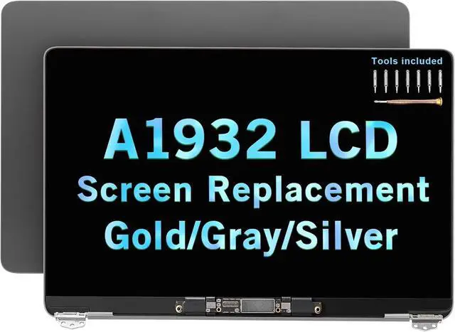 Main image of 13" Screen Replacement for MacBook Air A1932 EMC 3184 Late 2018 LCD Screen Complete Full Top Display Kit Assembly (Space Gray)