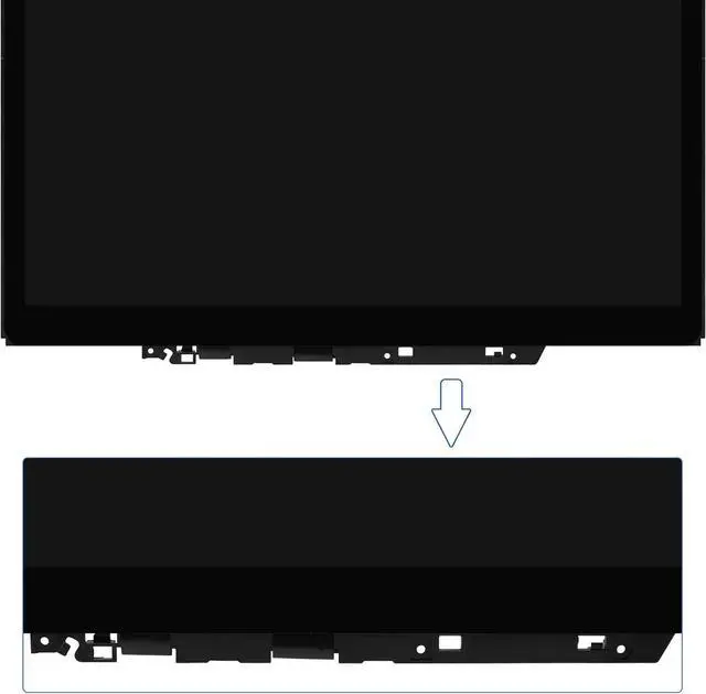 Alt view image 4 of 5 - NUOLAISUN Replacement for Lenovo Chromebook 500e Yoga Gen 4 5D11C95914 N122JCA-ENK 82W4 82W5 30pins 1920x1200 LCD Touch Screen Display Digitizer Assembly Bezel