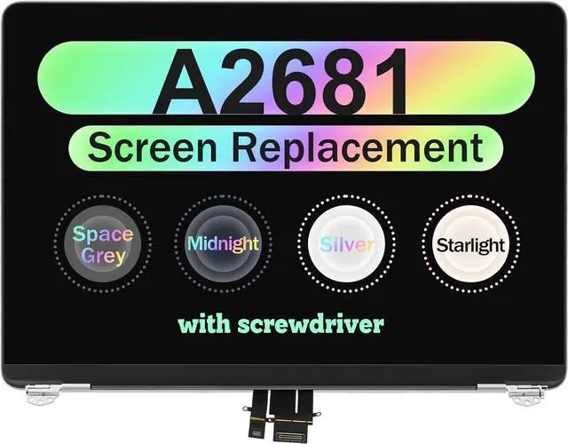 Main image of NUOLAISUN 13.6" Screen Replacement Assembly for MacBook Air A2681 2022 M2 EMC 4074 MLXW3LL/A MLY33LL/A MLY43LL/A MLY03LL/A LCD Display Panel 2560X1664 (Silver)