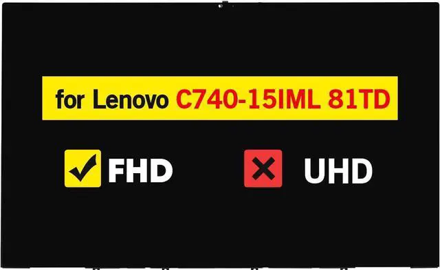Main image of NUOLAISUN 15.6" Digitizer Assembly for Lenovo Yoga C740-15IML 81TD 5D10S39585 5D10S39586 5D10T77943 ST50U37662 FHD 1920 * 1080 LCD Touch Screen Replacement