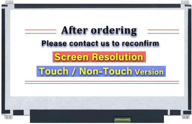 Alt view image 3 of 3 - NUOLAISUN Replacement for ASUS Chromebook CR1100 C204 E203 CR1100CKA-YZ182 CR1100CKA-YZ142 11.6" HD 1366 * 768 30 Pins Non-Touch Screen LCD Display Panel (Top and Bottom Tabs)
