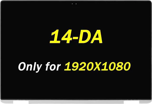 Main image of Replacement for HP Chromebook X360 14-da 14t-da LCD Screen 14-da0011dx Display 14-da0021nr Digitizer 14-da0012dx 14-da0xxx 14t-da0xx L36904-001 FHD 1920x1080 14" LED Touch Screen Assembly with Bezel