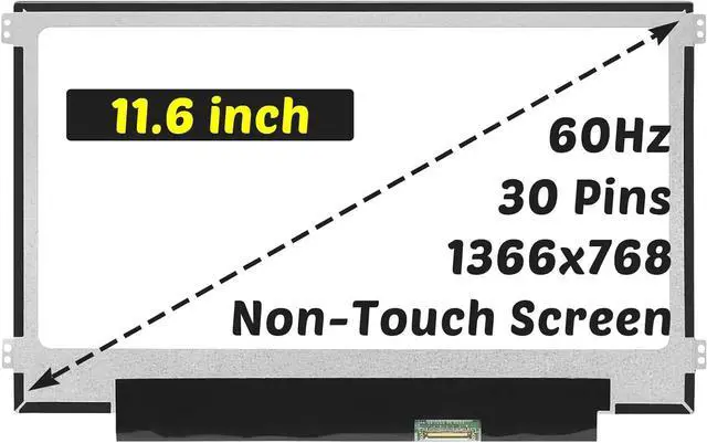 Alt view image 2 of 4 - NUOLAISUN Replacement for Acer Chromebook 311 CB311-9H CB311-10H CB311-11H C733 C723 C733U LCD Screen 1366x768 11.6 inch 60HZ 30 Pins LED Screen Display Digitizer Panel (for Non-Touch Screen Only)