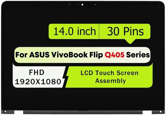 Main image of NUOLAISUN For ASUS Q405 Q405UA Q405UA-BI5T5 14.0" FHD 1920×1080 LCD Touch Screen Display Replacement