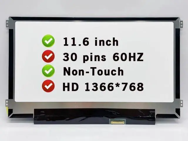 Main image of NUOLAISUN N116BGE-EA2 11.6" HD NEW LED LCD Screen N116BGE-EB2 (Left & Right screw)