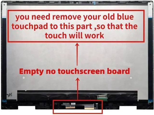 Alt view image 4 of 4 - NUOLAISUN 15.6" LCD Touch Screen Replacement Assembly for HP Envy x360 15-ed NV156FHM-N4T 30 pin FHD 1920 * 1080