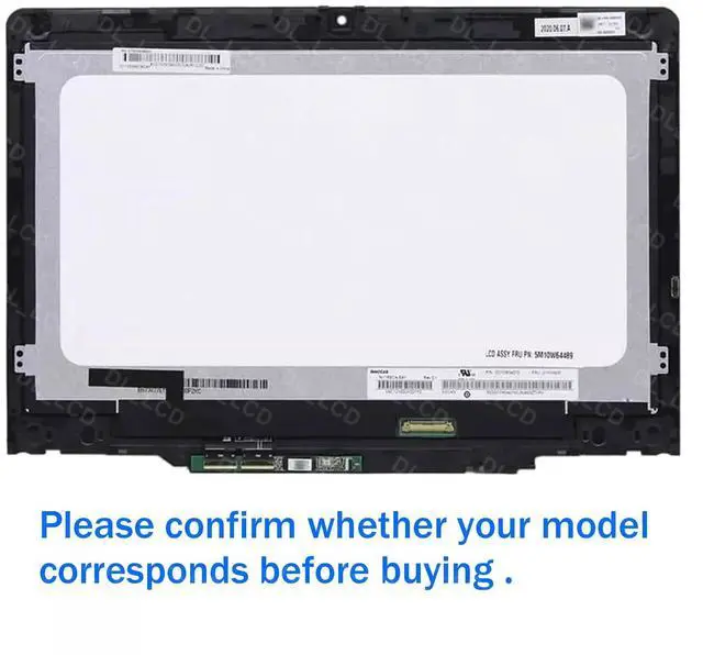 Alt view image 4 of 4 - NUOLAISUN HD 11.6" for Lenovo ThinkPad Yoga 11e 6 Gen LCD Touch Screen 5M10W64486 Display