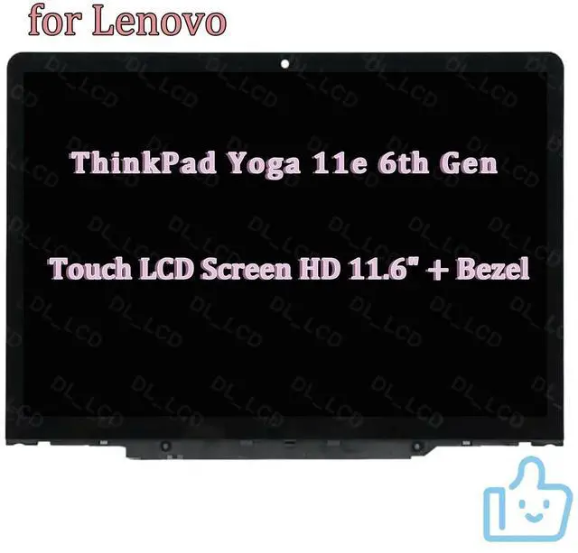 Main image of NUOLAISUN HD 11.6" for Lenovo ThinkPad Yoga 11e 6 Gen LCD Touch Screen (20SE 20SF) Display