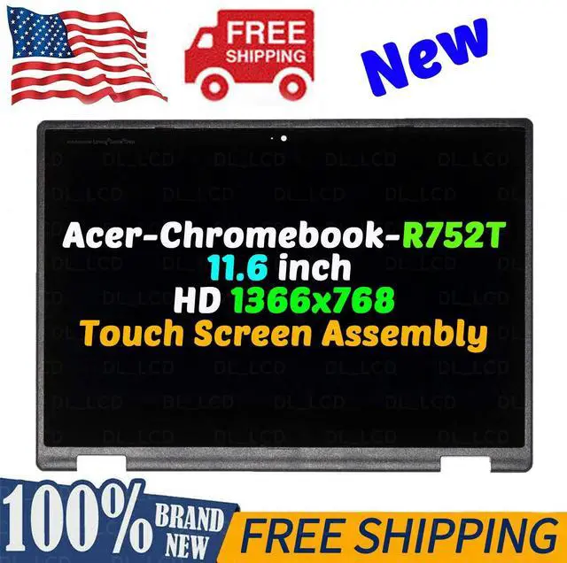 Main image of NUOLAISUN 11.6" For Acer Chromebook Spin 511 R752T LCD Touch Screen Display Panel 1366x768