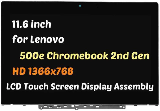 Main image of NUOLAISUN 11.6" for Lenovo 500e Chromebook 2nd Gen HD LCD Touch Screen W/Bezel 5d10t79593