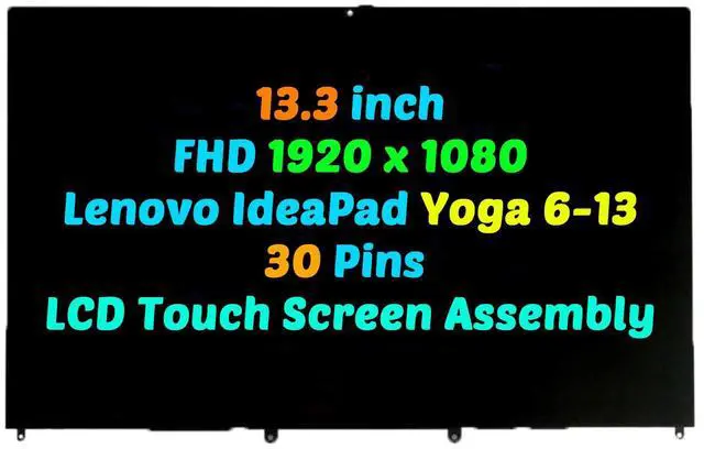 Main image of NUOLAISUN LCD Touch Screen Assembly FHD 82FN0002US 13.3" For Lenovo IdeaPad yoga 6-13are05