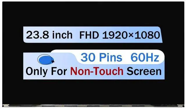 Main image of NUOLAISUN 23.8 for Dell OptiPlEX 0H3W3J MV238FHM-N62 FHD 30Pin LCD Non-Touch Display Panel