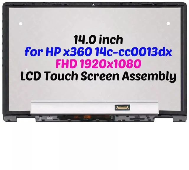 Alt view image 5 of 5 - NUOLAISUN LCD Touch Screen Digitizer Assembly 14.0" for HP Chromebook x360 14c-cc0013dx