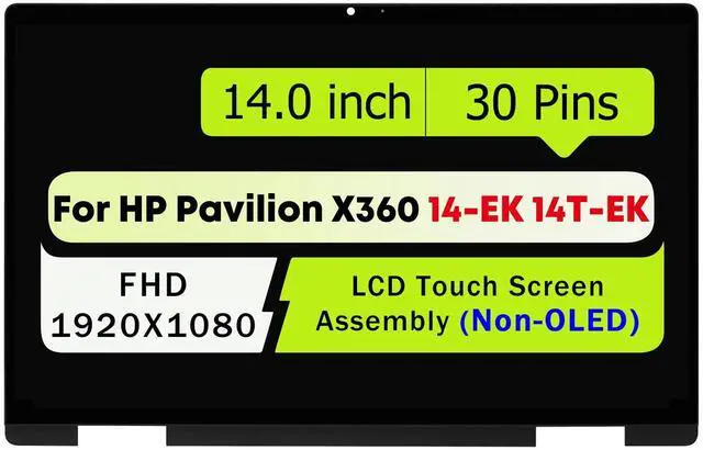 Main image of NUOLAISUN 14'' LCD Display TouchScreen Digitizer Assembly For HP Pavilion x360 14-ek0033dx