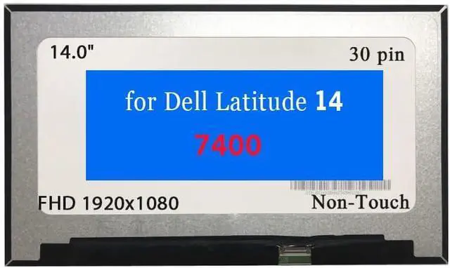 Main image of NUOLAISUN B140HAN04.6 Screen Replacement for Dell Latitude 14 7400 14.0" FHD 1920x1080 30 pin LCD Non-Touch Screen Display Panel