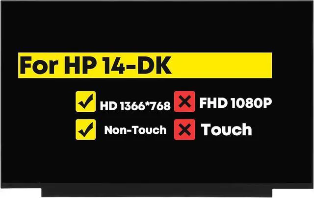Main image of NUOLAISUN 14.0" Replacement for HP Pavilion 14-DK 14-DK1025WM 14-DK1022WM 14-DK0028WM 14-DK1032WM 14-DK0024WM 14-DK0002DX HD 1366×768 30 Pins Non-Touch Screen LCD Display Panel