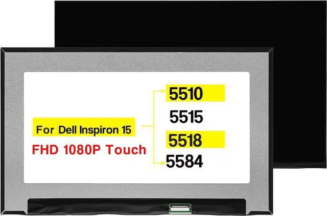 Main image of NUOLAISUN Screen Replacement for Dell Inspiron 15 5510 5515 5518 5584 P106F P106F001 P106F003 P85F P85F001 FHD 1920 * 1080 40 Pins LCD Touch Display Panel