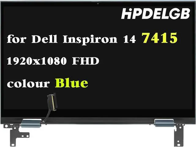 Alt view image 2 of 3 - NUOLAISUN Replacement for Dell Inspiron 14 7415 2-in-1 FHD 1920x1080 14.0" LCD Screen Digitizer Display Assembly Blue