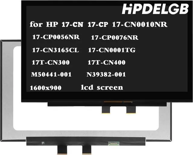 Main image of NUOLAISUN Replacement for HP 17-CN 17-CN0010NR M50441-001 N39382-001 17-CP 17-CP0056NR 17-CN3165CL 17-CP0076NR 17-CN0001TG 17T-CN300 17T-CN400 17-CN0001DS LCD Touch Screen Display 1600x900