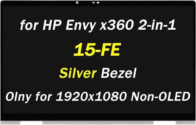 Main image of N49274-001 N48155-001 Replacement for HP Envy x360 2-in-1 15-fe LCD Display 15-fe0023dx 15-fe0013dx 15-fe0053dx 15-fe0097nr 1920x1080 15.6" LED Touch Screen Assembly (Non-OLED Type Silver Bezel)