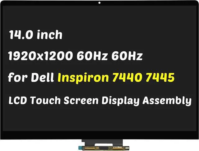 Main image of NUOLAISUN Replacement for Dell Inspiron 14 7440 7445 2-in-1 P186G P186G001 (2024) 1920x1200 14.0 inch 30Pins 60HZ LCD Touch Screen Display Digitizer Assembly (Non for Latitude 14 7440 7445 Only)