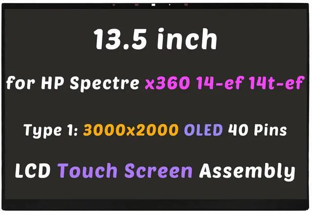 Main image of NUOLAISUN N10733-001 3K2K OLED LCD Touch Screen Display for HP Spectre x360 14-ef 14t-ef