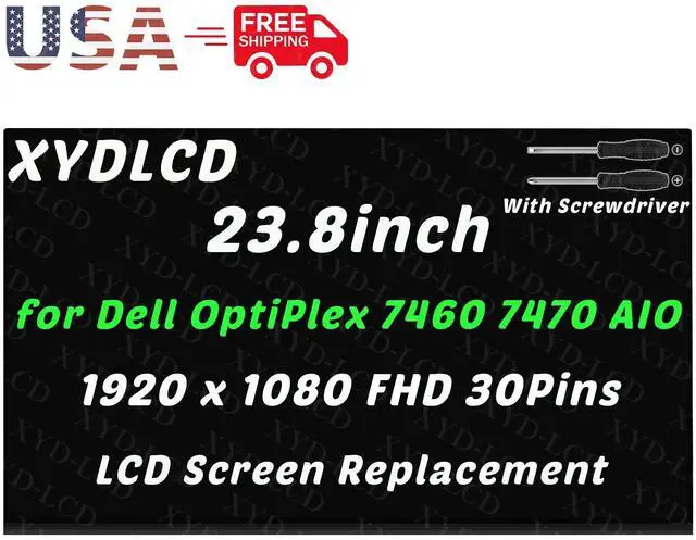 Main image of NUOLAISUN 24" for Dell OptiPlex 7460 7470 for AIO W19C W19C001 LCD Screen Display Replacement