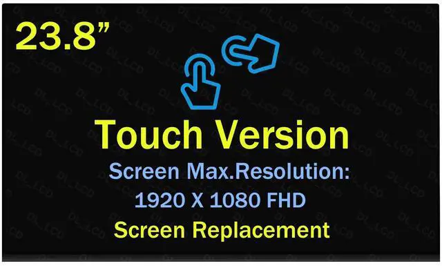 Main image of NUOLAISUN Touch Screen LCD Panel 23.8" FHD for HP 24-K 24-k0106d L17303-274 LM238WF5 SS H1