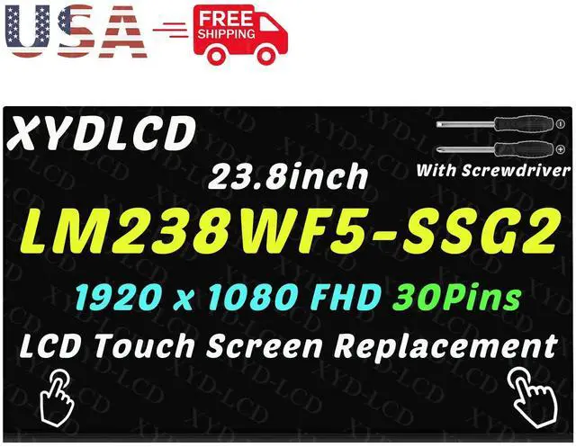 Main image of NUOLAISUN 23.8" LM238WF5(SS)(G2) LCD Touch Screen Display Replacement FHD LM238WF5-SSG2 A+
