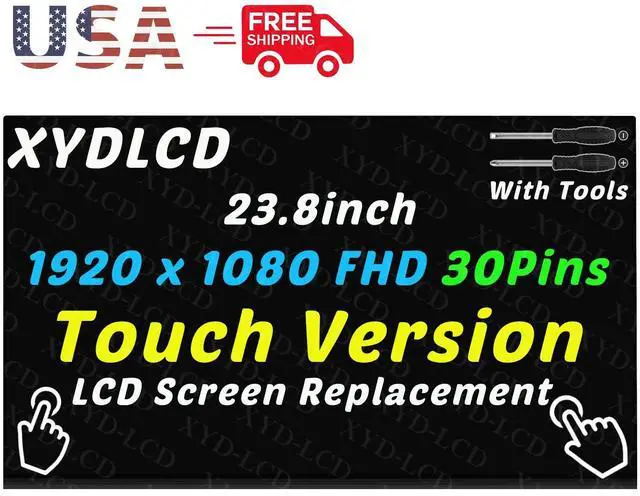 Main image of NUOLAISUN 23.8in for LG 6091L-4082A Borderless LCD Touch Screen Panel Replacement 1080P A+