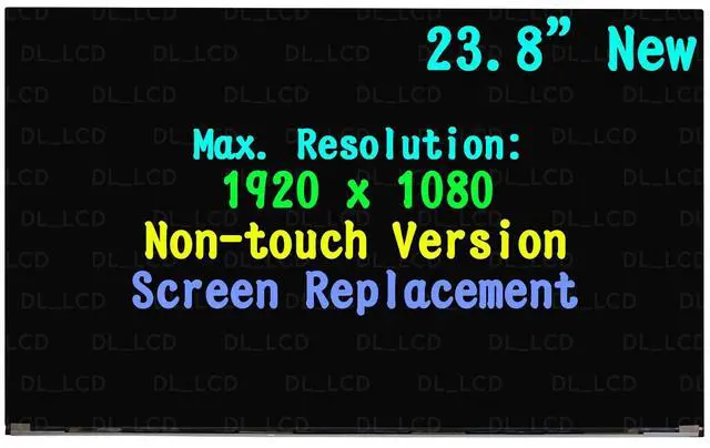 Alt view image 3 of 3 - NUOLAISUN For HP for AIO 24-D 24-df0044 Borderless 23.8" LCD Screen Display Panel 1920×1080