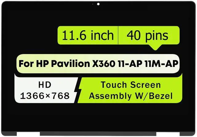 Main image of NUOLAISUN Replacement for HP Pavilion x360 11-ap0014nr LCD Touch Screen Digitizer Assembly
