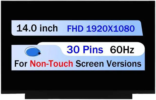 Main image of NUOLAISUN 14.0" FHD For HP 14-DK1032WM 14-DK1035WM LCD Screen Display Replacement 30 Pin