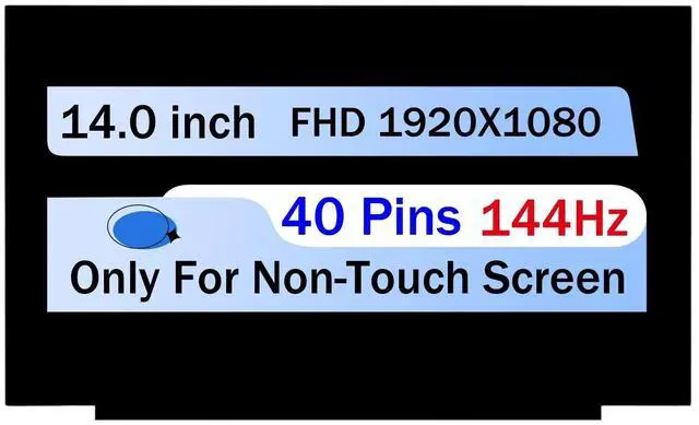 Main image of NUOLAISUN New 144Hz 14.0" for Asus ROG Zephyrus G14 GA401I LCD Non-Touch Screen Display