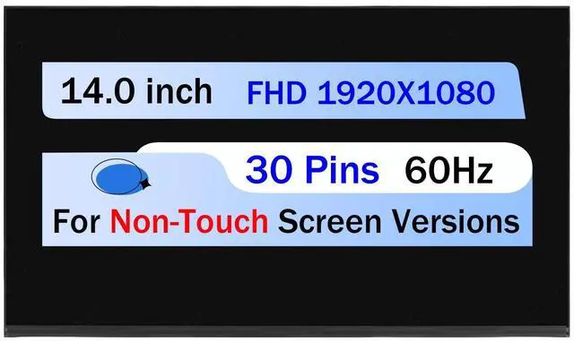 Main image of NUOLAISUN LP140WFA-SPMA LP140WFA(SP)(MA) LCD Non-Touch Screen Replacement FHD EDP 30 Pin