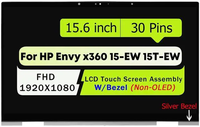 Main image of NUOLAISUN Replacement for HP Envy x360 15-EW0034NIA 15-EW0000UA 15-EW0000UR 15-EW0114NW 15-EW0115NW 15-EW0006NW 15-EW0006NX LCD LED Screen Display Replacement