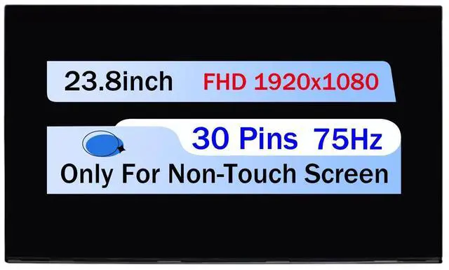 Main image of NUOLAISUN LTM238HL06 For Lenovo AIO 520-24ARR LCD Non-Touch Screen Replacement 23.8" FHD