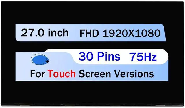 Main image of NUOLAISUN 27.0" for Lenovo IdeaCentre AIO 3-27IMB05 F0EY FHD LCD Touch Screen Replacement