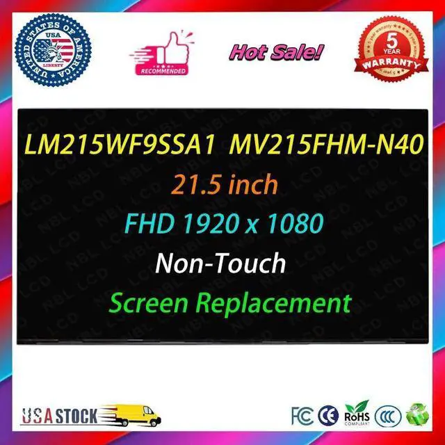 Main image of NUOLAISUN 21.5" LCD Display Screen Replacement LM215WF9SSA1 MV215FHM-N40 N30 M215HAN01.1 M215HCA-L3B Panel FHD 1080P (Only for Non-Touch Version)