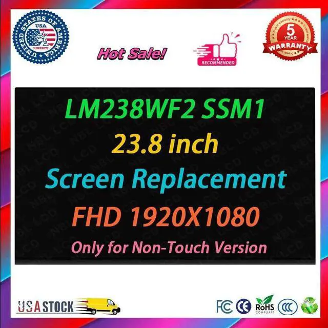 Main image of NUOLAISUN LM238WF2-SSM1 LM238WF2 SSM1 23.8" 1920×1080 LCD Screen Replacement Display Panel