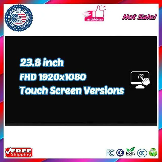 Main image of NUOLAISUN for HP 24-f0008nu 24-f0008nv 24-f0008nx LCD Display Touch Screen 23.8" FHD