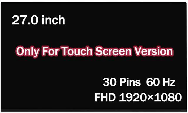 Main image of NUOLAISUN New 27.0" For HP 27-D 27-dp1280 Touch LCD Screen Replacement Display Panel FHD