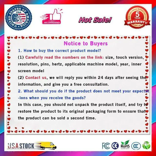 Alt view image 3 of 3 - NUOLAISUN 27.0" for Lenovo 5D10W33957 LCD Display Panel LM270WFA(SS)(A2) FHD Touch Screen