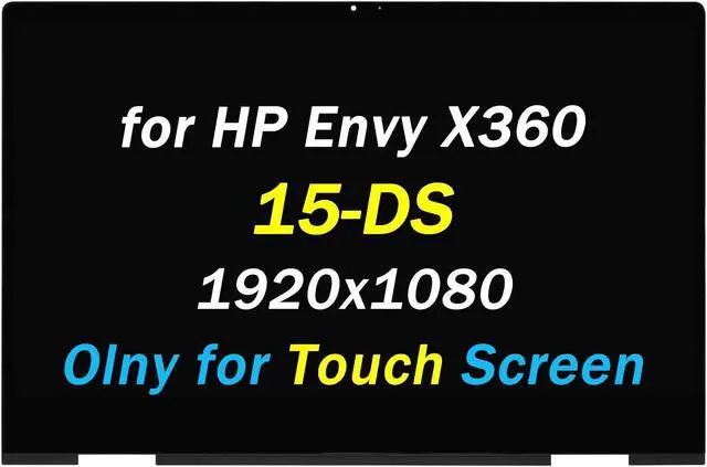Main image of Replacement for HP Envy X360 15m-ds0011dx 15-ds 15m-ds LCD Display 15m-ds0012dx Digitizer 15m-ds0023dx 15-ds0003ca 15-ds0013ca 15-ds0013nr L53868-001 FHD 15.6" LCD Touch Screen Laptop Assembly