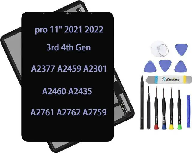 Main image of 11" LCD Screen Replacement for iPad Pro 11 2021 A2377 A2459 3rd 4th Gen Touch Display Digitizer Assembly OLED LCD with Repair Kit